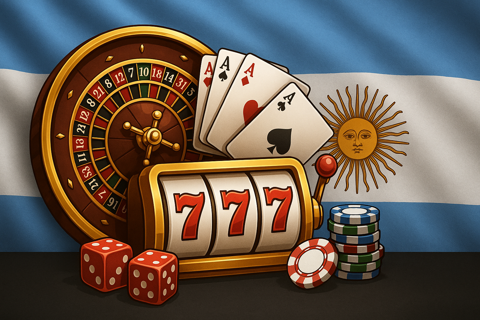 Ilustración de juego online seguro y regulado en Argentina